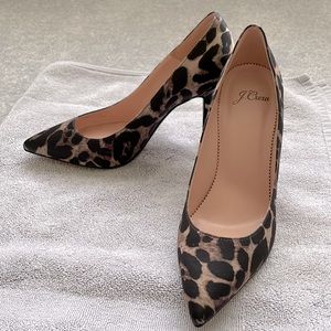 J.Crew Leopard Print Satin Pump Size 7.5 Brand New